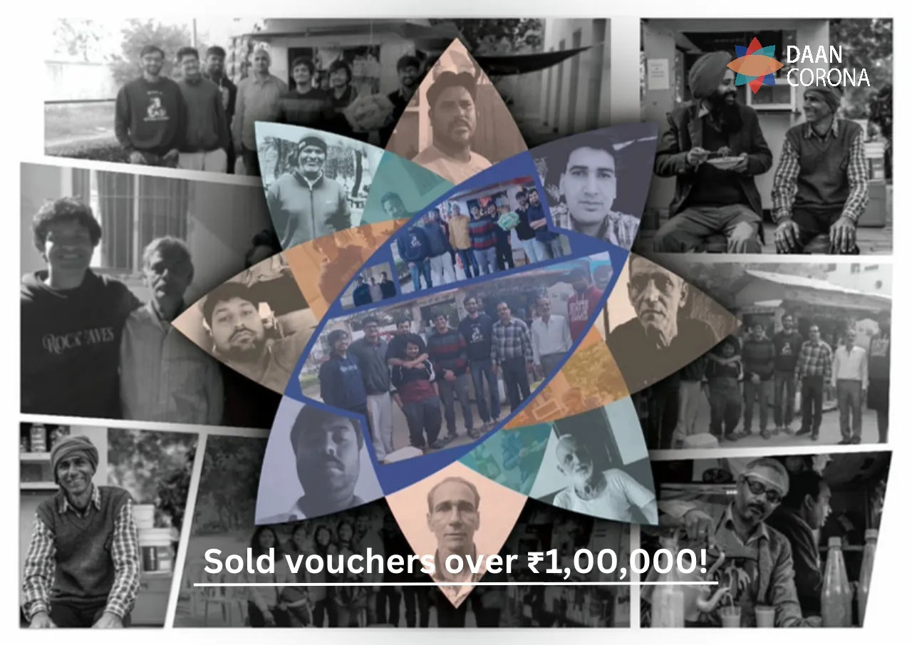 A photo describing the revenue progress of the social venture startup, DaanCorona.