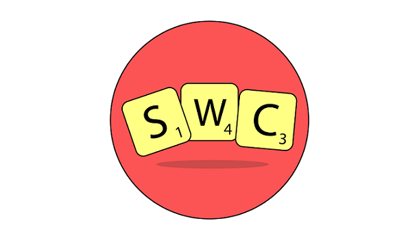 A photo of the logo of the Google Assistant skill, Scrabble Word Checker.